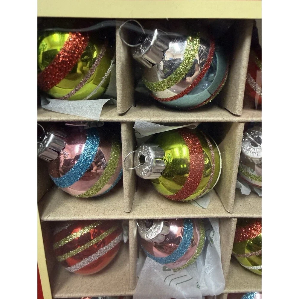 Shiny Brite Christopher Radko Christmas 20 Ornaments 1.25